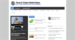 Desktop Screenshot of forexstockmarkethours.com
