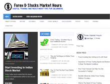 Tablet Screenshot of forexstockmarkethours.com
